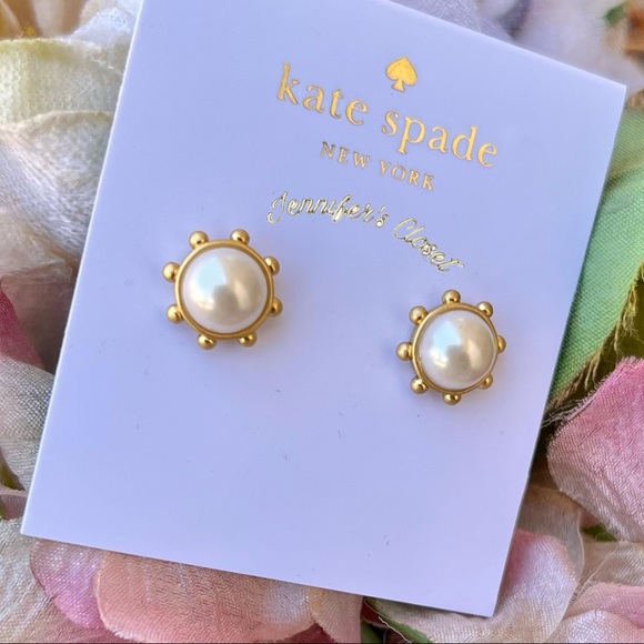 NWT ♠️ Kate Spade Pearl Stud Earrings - Picture 5 of 6